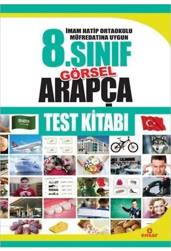 8. Sınıf Görsel Arapça Test Kitabı; İmam Hatip Ortaokulları Müfredatına Uygun