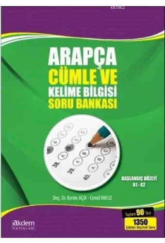 Arapça Cümle ve Kelime Bilgisi Soru Bankası; Başlangıç Düzeyi A1-A2