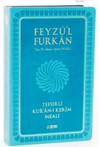 Feyzü'l Furkan Tefsirli Kur'an-ı Kerim Meali; (Büyük Boy, Sadece Meal, Mıklepli, Turkuaz)
