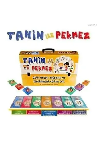 Okul Öncesi Derğerler ve Kavramlar Eğitim Seti - Tahin ile Pekmez (7 Kitap Takım Kutulu)
