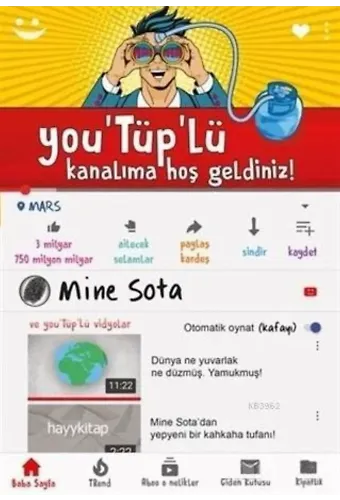 You'Tüp'lü Kanalıma Hoş Geldiniz!