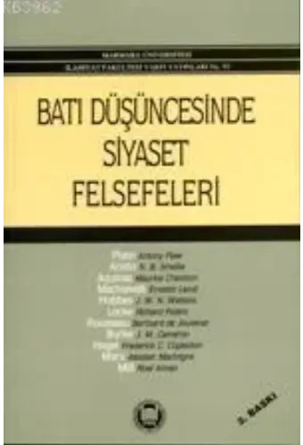 Batı Düşüncesinde Siyaset Felsefeleri