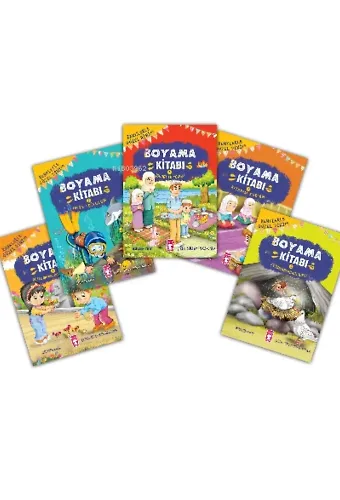 Renklerle Güzel Dinim Boyama Kitabı Set (5 Kitap)