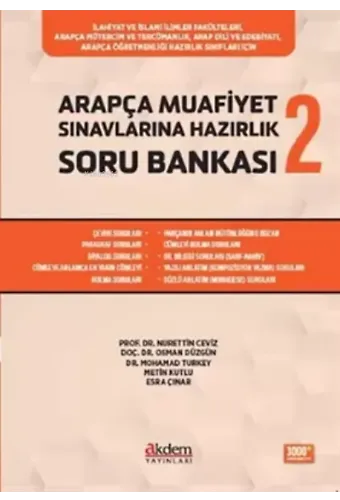 Arapça Muafiyet Sınavlarına Hazırlık Soru Bankası 2