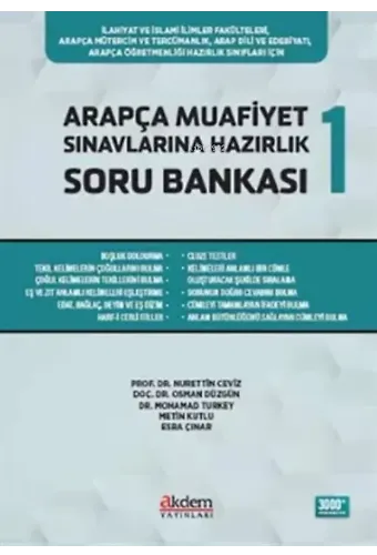 Arapça Muafiyet Sınavlarına Hazırlık Soru Bankası 1