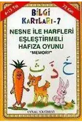 Bilgi Kartları 7 (6-15 Yaş) Nesne ile Harfleri Eşleştirmeli Hafıza Oyunu