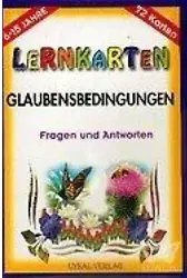 Bilgi Kartları İmanın Şartları (Almanca) (Kod: 170) Glaubensbedingungen / Lernkarten / 72 Karten / 6-15 Jahre