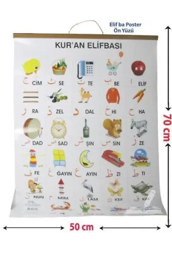 Kur'an Elifbası ve Harekeleri (Elifba Poster)