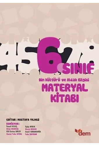 6. Sınıf Din Kültürü ve Ahlâk Bilgisi Materyal Kitabı