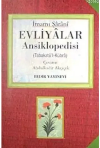 Evliyalar Ansiklopedisi - Tabakat'ül- Kübra (2 Kitap 4 Cilt)