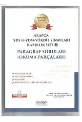 Arapça YDS (e- YDS) - Yökdil Sınavları Hazırlık Seti 1 Paragraf Soruları; ( Okuma Parçaları )