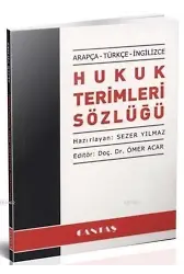 Hukuk Terimleri Sözlüğü (Arapça-Türkçe-İngilizce)