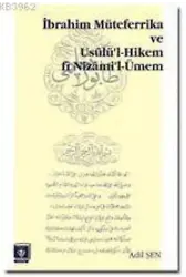 İbrahim Müteferrika ve Usülü'l Hikem fi Nizam'i-Ümmen