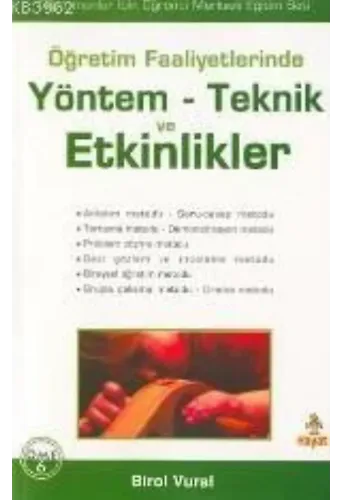 Öğretim Faaliyetlerinde| Yöntem - Teknik ve Etkinlikler