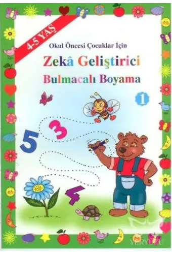Zeka Geliştirici Bulmacalı Boyama (4-5 Yaş ) Okul Öncesi Çocuklar İçin