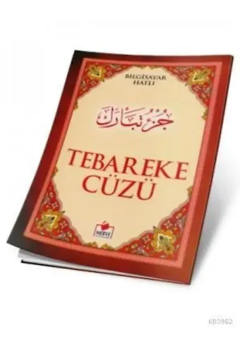 Tebareke Cüzü (Dergi Boy-Bilgisayar Hatlı)