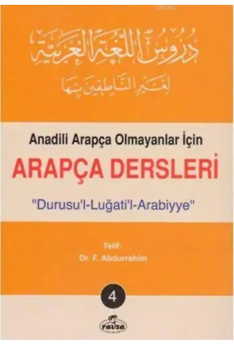 Durusu'l Luğati'l Arabiyye - Arapça Dersleri 4; Anadili Arapça Olmayanlar İçin