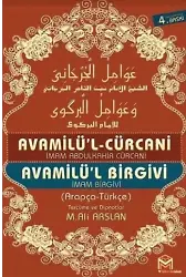 Avamilü'l Cürcani - Avamilü'l Birgivi (2 Kitap Birarada)