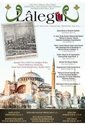 Lalegül Dergisi Ağustos 2020 Sayısı