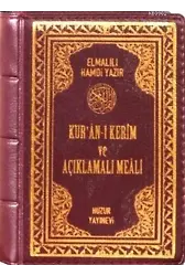 Kuran-ı Kerim ve Açıklamalı Meali - Cep Boy Kılıflı; Bilgisayar Hatlı