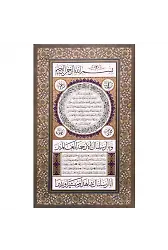 Hilye-i Şerif Hat Levha Çerçevesiz Büyük Boy (2441)