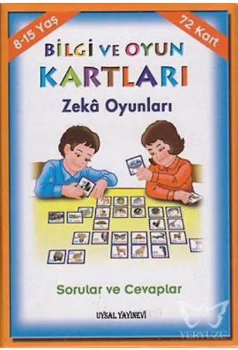 Bilgi ve Oyun Kartları Zeka Oyunları (8-15 Yaş) &amp Sorular ve Cevaplar