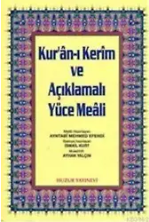 Kuran-ı Kerim ve Açıklmalı Yüce Meali - Rahle Boy; 3'lü Meal 2 Renk