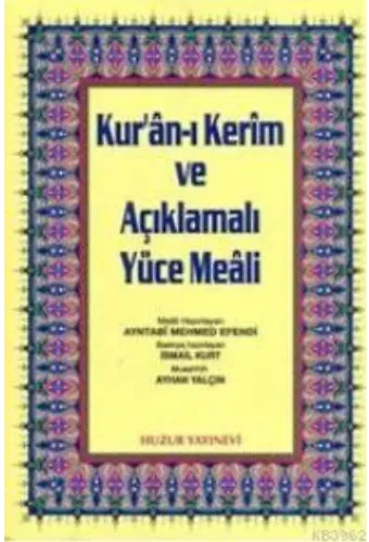 Kuran-ı Kerim ve Açıklmalı Yüce Meali - Rahle Boy; 3'lü Meal 2 Renk