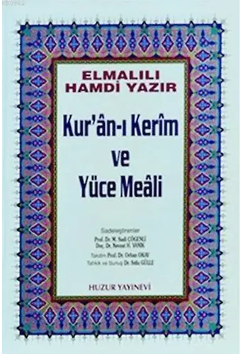 Kuran-ı Kerim ve Yüce Meali - Küçük Boy; Hafız Osman Hatlı
