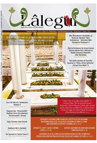 Lalegül Dergisi Ocak 2019 Sayısı