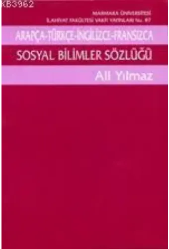 Arapça-Türkçe-İngilizce-Fransızca Sosyal Bilimler Sözlüğü