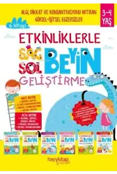 Etkinliklerle Sağ Beyin Sol Beyin Geliştirme (3-4 Yaş) (6 Kitap Takım)