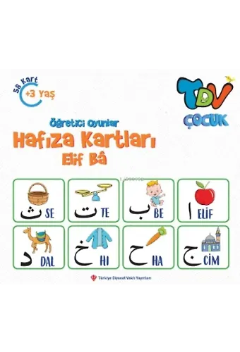 Öğretici Oyunlar Hafıza Kartları - Elif Ba 58 Kart