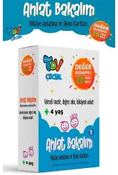 Anlat Bakalım 1 ;Hikaye Anlatma ve Oyun Kartları Değer Kazanımlı 20 Kart