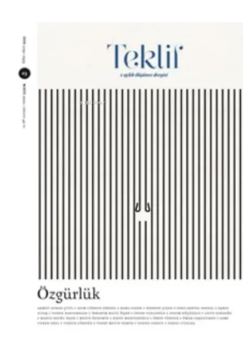 Teklif;2 aylık düşünce dergisi