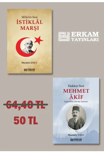 Milletin Sesi İstiklal Marşı, Hakkın Sesi Mehmet Akif (2 Kitap Set) - Mustafa Uslu