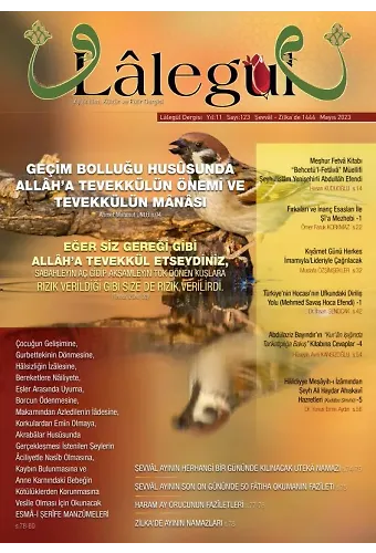 Lalegül Dergisi Mayıs 2023 - Sayı 123