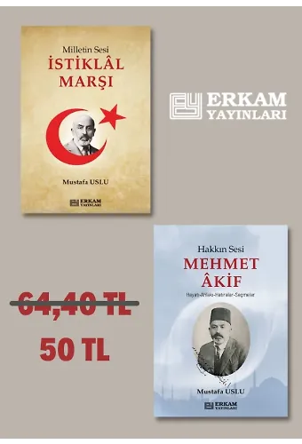 Milletin Sesi İstiklal Marşı, Hakkın Sesi Mehmet Akif (2 Kitap Set) - Mustafa Uslu