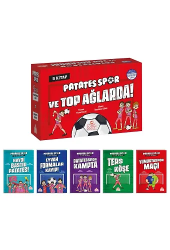 PATATESSPOR "VE TOP AĞLARDA" SETİ (5 Kitap+SK)