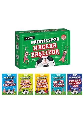 PATATESSPOR - MACERA BAŞLIYOR (5 KİTAP+SK)