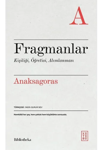 Fragmanlar - Anaksagoras