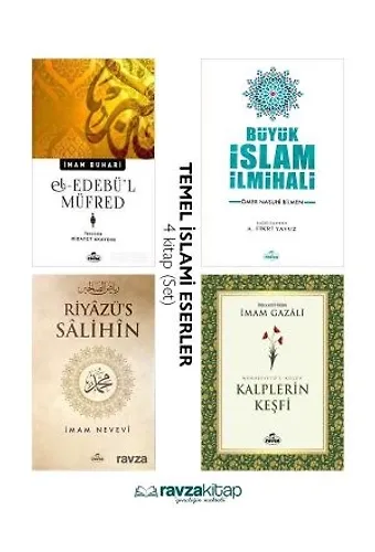 Temel Islami Eserler 4 Kitap Set Kalplerin Kesfi Riyazüs Salihin Ilmihal Edebül Müfred