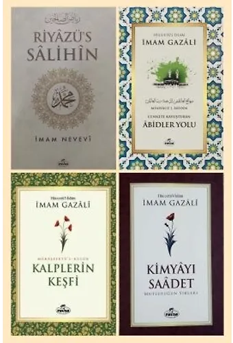 Riyazus Salihin Kalplerin Kesfi Kimyayi Saadet Abidlerin Yolu Imam Gazali 4lü Set