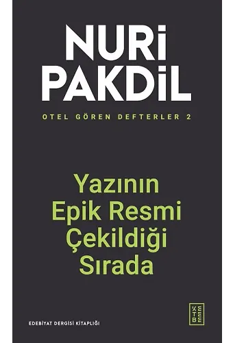 Yazının Epik Resmi Çekildiği Sırada - Otel Gören Defterler 2
