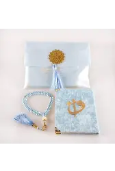 Şantuk Çantalı Tesbih + Yasin Hediye Seti (Çanta Boy, ElifVav, Raşel, Bebe Mavi)