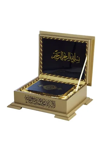 Ahşap Kutulu Kuranı Kerim (0263 - Çanta Boy)