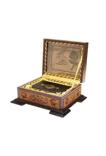 Ahşap Kutulu Kuranı Kerim (0293 - Çanta Boy)