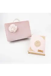 Çeyizlik Kutu Raşel Hediyelik Kuran (Orta Boy, Pembe)