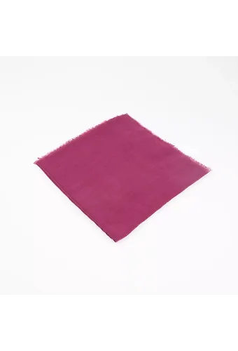 Flamlı Pamuklu Eşarp (96x96 cm. Mor)