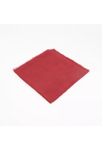 Flamlı Pamuklu Eşarp (96x96 cm. Bordo)